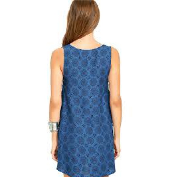 Lucy Love Sundial Blue Print Shift Dress - Picture 3 of 5